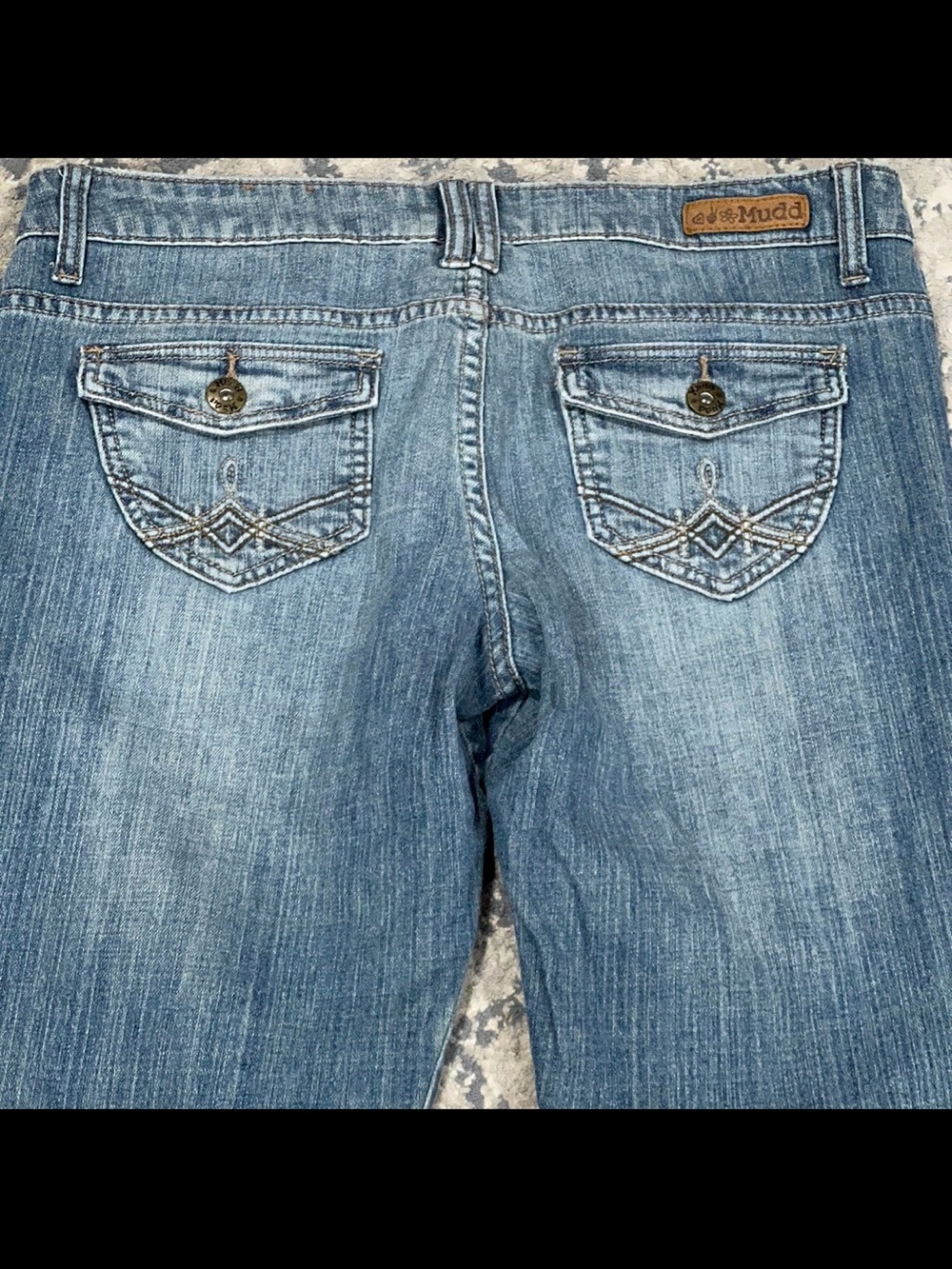 Vtg Women’s Mudd denim jeans low-rise fit and classic Y2K styling Bootcut sz 13 - Picture 7 of 8
